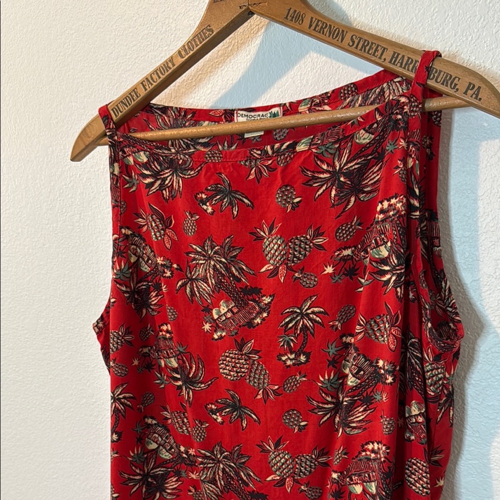 Democracy Red Floral Maxi Dress
